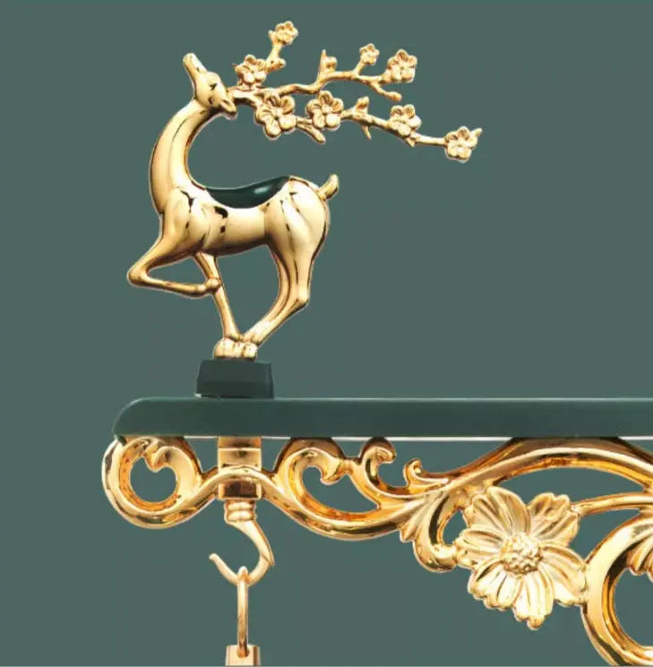 Nordic Double-Sided Lucky Deer Wall Clock - Silent Quartz Tanest
