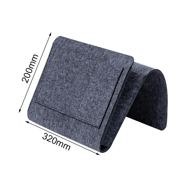 Minimalist Felt Bedside Caddy | Space-Saving Hanging Organizer for Studio Living